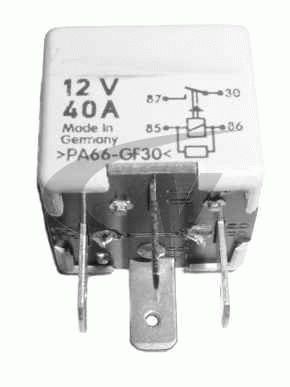 Relay, fan castor (4 poles); Audi/VW