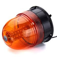 80LED revolving light with magnet, 12V / FLASH & SPIN