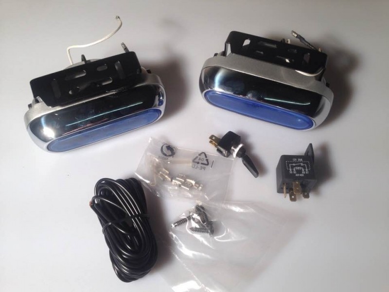 Fog lamp set (white color), 12V