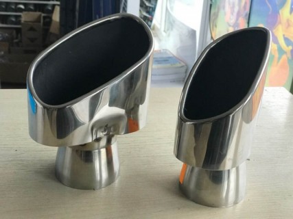 Muffler pipe end, 2pcs. for BMW X5 E70 /Porsche Cayenne / VW Touareg 