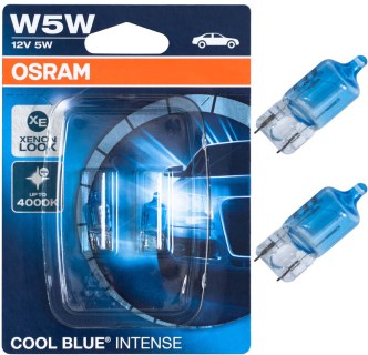 2pcs x OSRAM COOL BLUE INTENSE XENON LOOK W5W, 12V