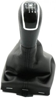 Gear shaft leather with shift knob AUDI A4 B8  (2007-2011); A5 (2008-2011) ; Q5 (2008-2013); 