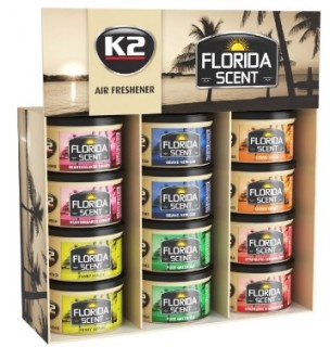 Car air freshener set - K2 DISPLAY MIX, 12pcs.