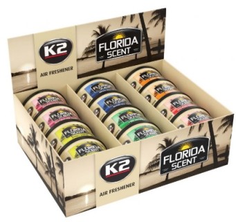 Car air freshener set - K2 DISPLAY MIX, 12pcs.