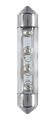 Plate number bulb 4LED, 12V (blue)
