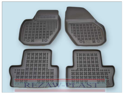 Rubber floor mat set Volvo XC60 (2008-2017) with edges