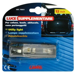Adhesive utility light, 12V