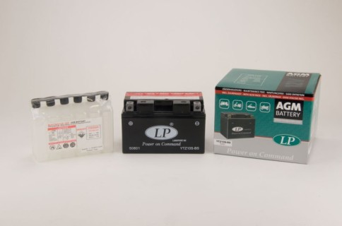 Moto battery - Land Port AGM 8.6Ah, 12V (-/+) /with acid 