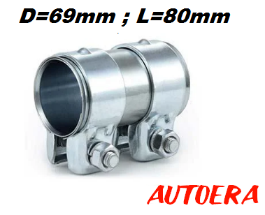 Muffler clamp 69mm (65X69X80MM)
