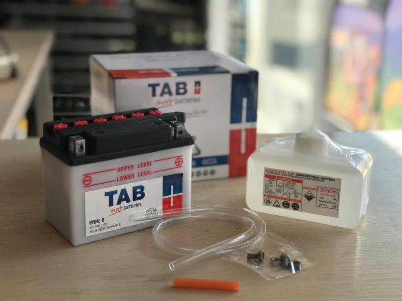 Moto battery (dry, comes with acid) - TAB HIGH PERFOMENCE 4Ah, 12V