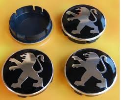 Discs inserts/caps set - Peugeot, 4x d-60mm 