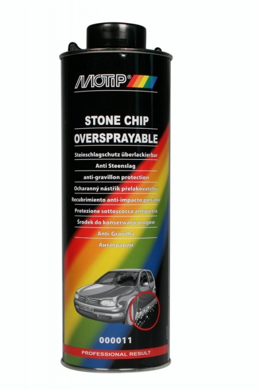 Black underbody protection (medium solid) MOTIP ANTI GRAVEL, 1L.