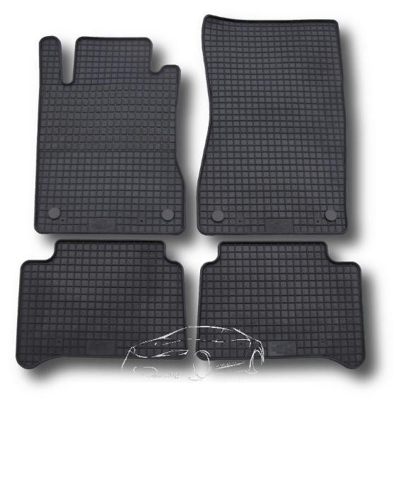 Rubber floor mats set Mercedes E-class W211 (2002-2009)/CLS W219 (2003-2010)
