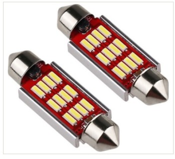 2PCS x 36mm plate number bulb 12LED, 12V (error free CANBUS)