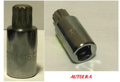 TORX socket dr.12pt. M-16, 1/2"  