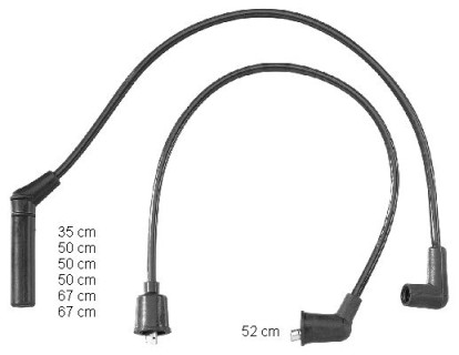 Ignition cables  Chrysler Voyager / Dodge / Plymounth 3.3 / 3.8 V6 (1995-2000)