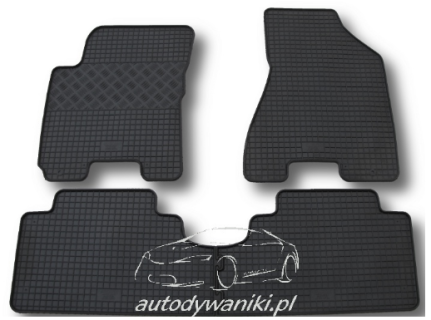 Rubber floor mats set Kia Sportage (2004-2010) 