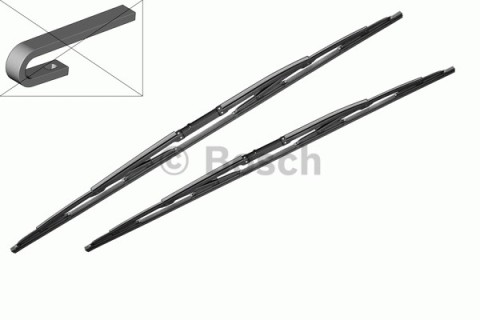 BOSCH Wiper blade set PEUGEOT 607 (2000-2009), 65+53cm