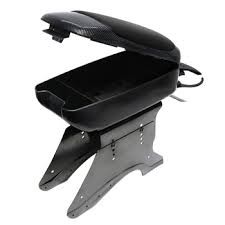Universal car arm rest, black/carbon