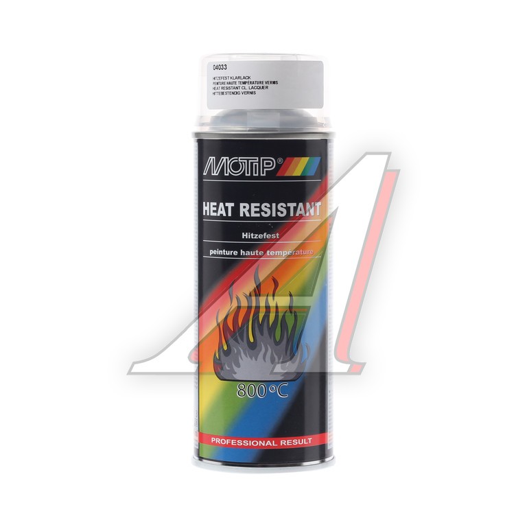 Heat resistant laquer - Motip, 800C, 400ml.