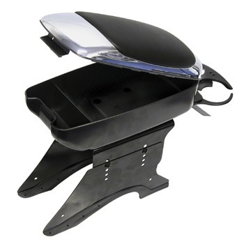 Arm rest, universal, black/silver