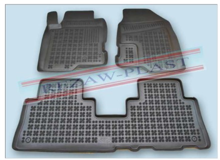 Rubber floor mats set Chevrolet Captiva (2006-2010) / Opel Antara (2006-2010) with edges