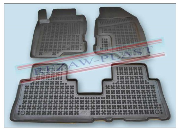Rubber floor mats set Chevrolet Captiva (2006-2010) / Opel Antara (2006-2010) with edges