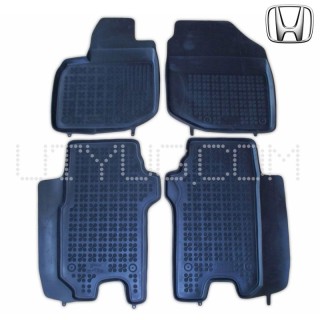 Rubber floor mat  set   Honda Jazz II (2008-2014) with edges