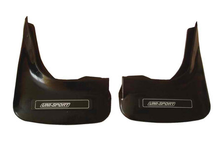 Front mudflap set, rubber