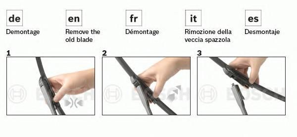 Front aero wiperblade set by OXIMO, 60cm +38cm