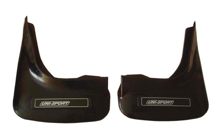 Rear mudflap set, rubber