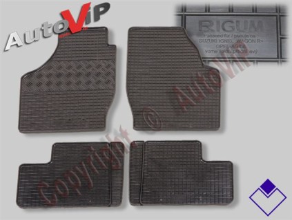 Rubber floor mats set Suzuki Wagon R+ (2004-)