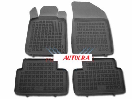 Rubber floor mat set  Peugeot 508 (2010-2019) with edges