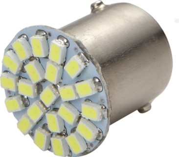 Backwards bulb R2W, 22LED,  12V