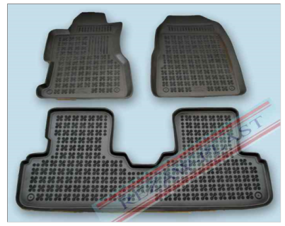 Rubber floor mat  set  Honda Civic 3-doors (2001-2005) with edges