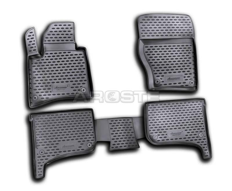 3D Rubber floor mats set  Porsche Cayenne (2010-)/Cayman (2006-); VW Touareg (2010-)