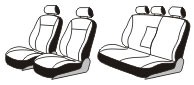 Seat cover set for VW Passat B5 (1996-2000)