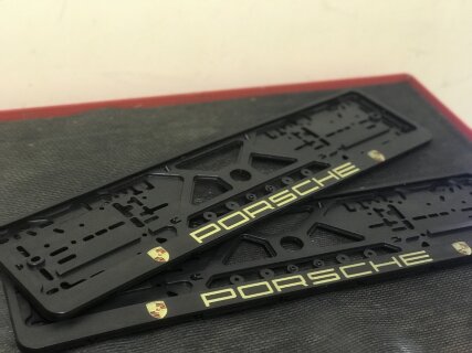 2pcs x Plate number holder - PORSCHE