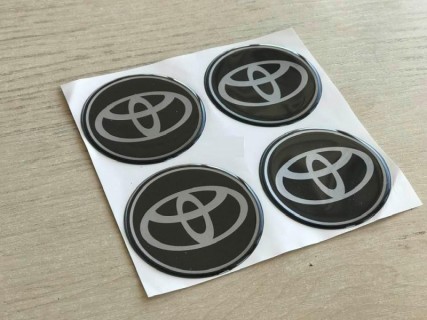 ALLOY WHEEL TRIM CENTRE CAP DECAL LOGO - Toyota, 56mm