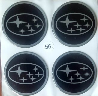 ALLOY WHEEL TRIM CENTRE CAP DECAL LOGO SUBARU, 56mm 