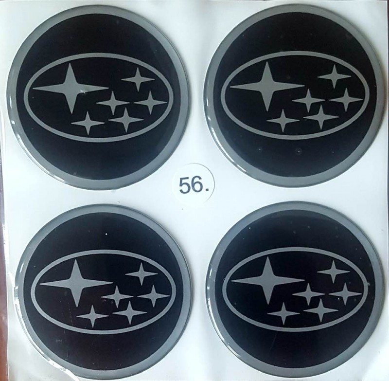 ALLOY WHEEL TRIM CENTRE CAP DECAL LOGO SUBARU, 56mm 