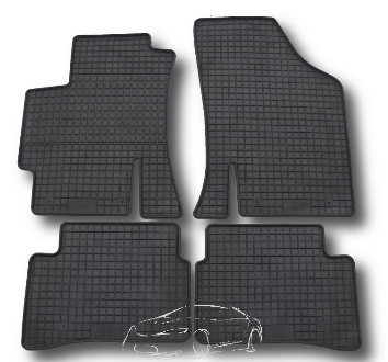 Rubber floor mats set Kia Rio (2005-2011)