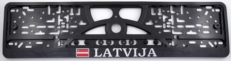 3D plate number holder  - Latvija