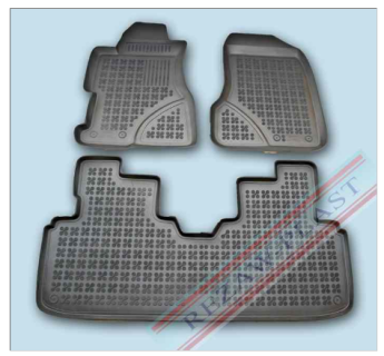 Rubber floor mat  set Honda Civic 5-doors (2001-2005) with edges
