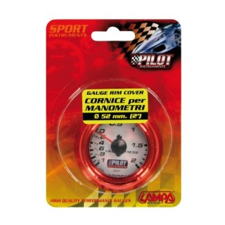 Instrument rim cover Ø52mm, red