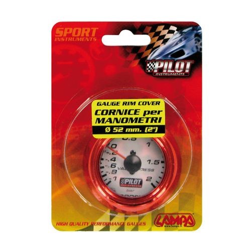 Instrument rim cover Ø52mm, red
