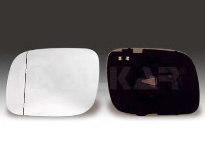 Right side mirror insert, w/heater, Convex VW Touareg (2007-2010)