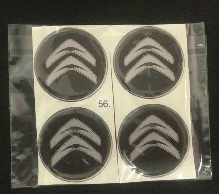 ALLOY WHEEL TRIM CENTRE CAP DECAL LOGO - Citroen, 56mm