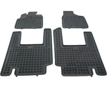 Rubber floor mats set Chrysler Voyager/Grand Voyager  (2007-2016), with edges