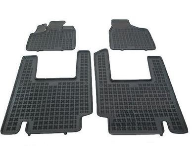 Rubber floor mats set Chrysler Voyager/Grand Voyager  (2007-2016), with edges